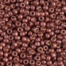 Miyuki rocailles Perlen 8/0 - Matted duracoat galvanized dark berry 8- 4212F